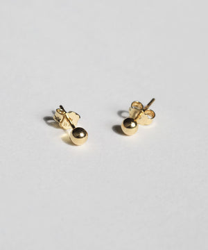 Sphere 14k Yellow Gold Stud Earrings 