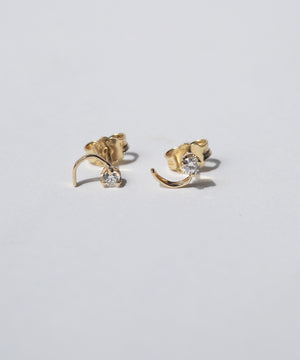 Misprint Earrings with Diamonds