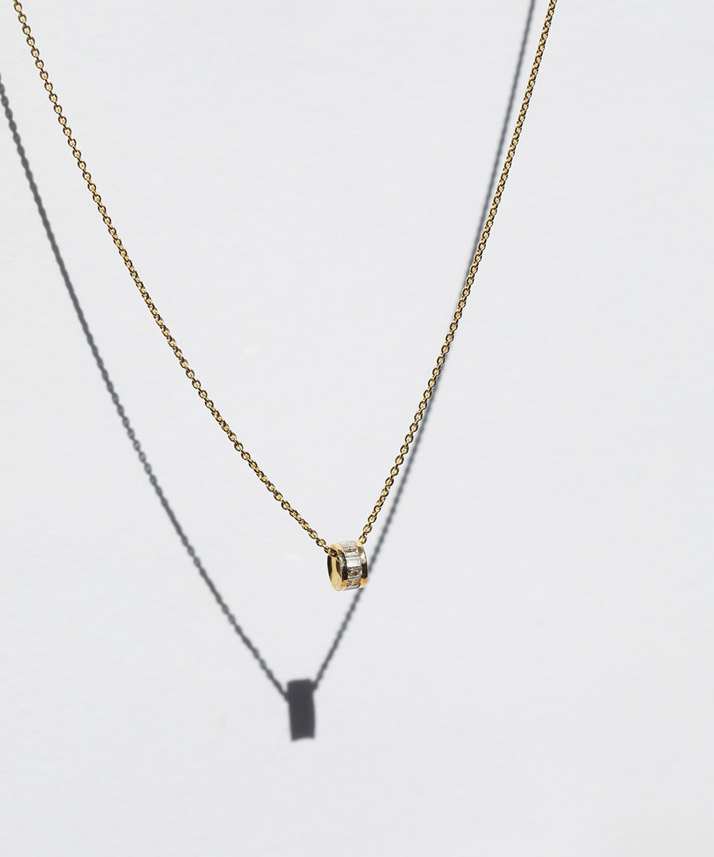 Monica White Diamond Pendant