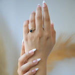 trendy sleek unique curvy nontraditional funky eclectic engagement ring y2k nyc green point New York