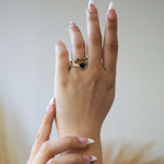 futuristic sleek unique curvy nontraditional funky eclectic engagement ring y2k nyc green point New York