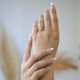 minimal sleek eclectic yellow white diamond engagement ring nyc green point New York