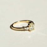 14k Gold Diamond Ring NYC fine jewelry brooklyn NY New York jeweler sustainable ethical greenpoint engagement