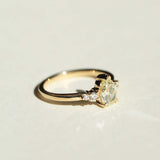14k Gold Diamond Ring NYC fine jewelry brooklyn NY New York jeweler sustainable ethical greenpoint engagement