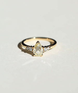14k gold Diamond Ring NYC fine jewelry brooklyn NY New York jeweler sustainable ethical greenpoint engagement