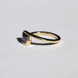 Orbit Ring Salt and Pepper Diamond
