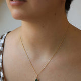 Pear Emerald Bezel Pendant