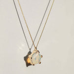 Opal Necklace 14k Gold NYC fine jewelry brooklyn NY New York jeweler sustainable ethical greenpoint engagement