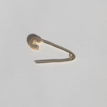 14k gold diamond encrusted safety pin 