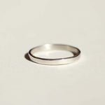 Handcrafted hoop lightweight platinum NYC fine jewelry brooklyn NY New York jeweler sustainable ethical greenpoint engagement