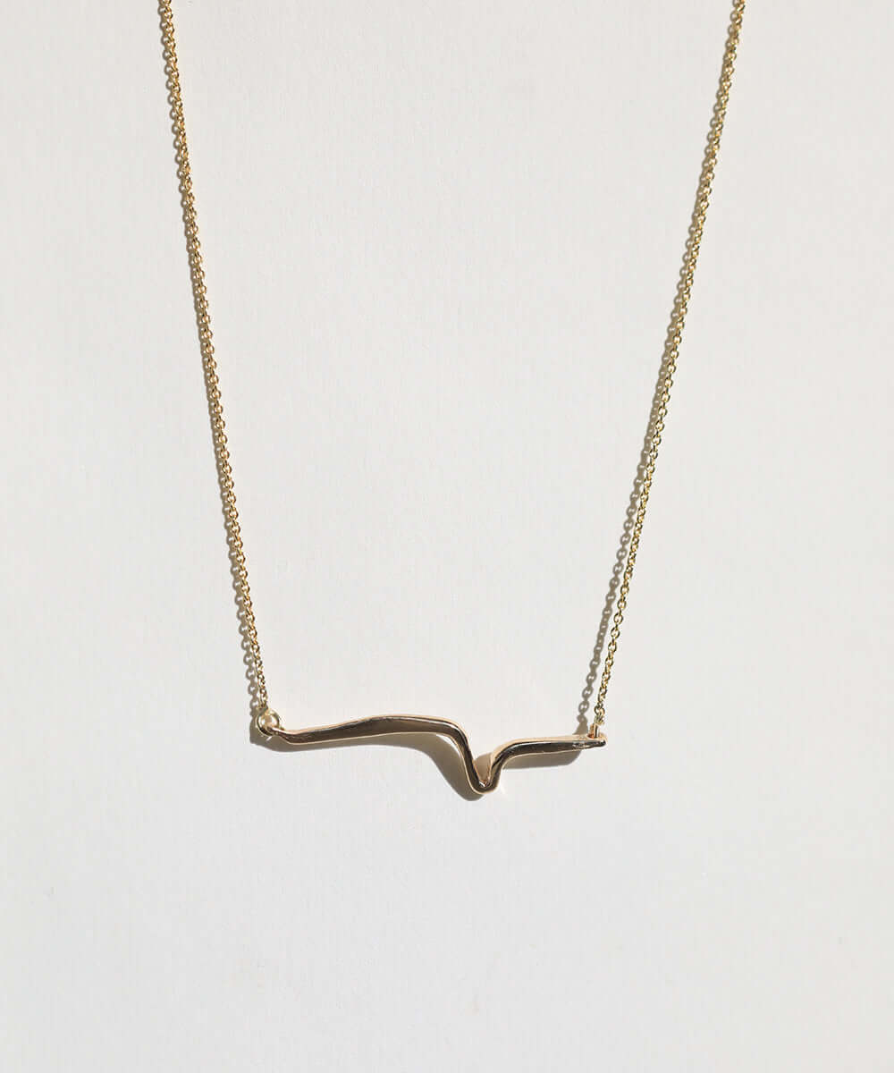 Necklace 14k Gold NYC fine jewelry brooklyn NY New York jeweler sustainable ethical greenpoint engagement