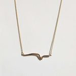Necklace 14k Gold NYC fine jewelry brooklyn NY New York jeweler sustainable ethical greenpoint engagement