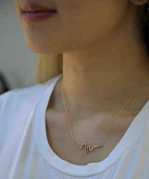 Ripple Necklace Gold