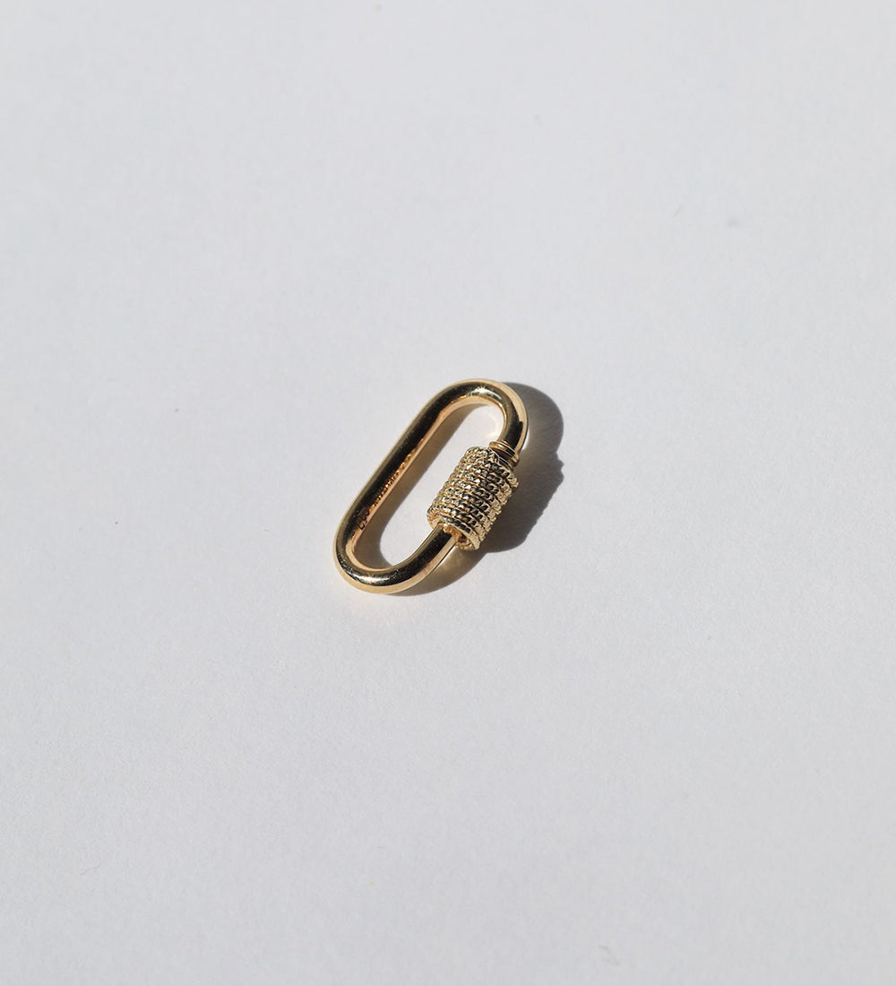 Rope Carabiner 14k yellow gold 