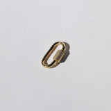 Rope Carabiner 14k yellow gold 