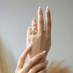 futuristic sleek unique curvy nontraditional funky eclectic engagement ring y2k nyc green point New York
