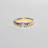 Foxtail Band with Salt & Pepper Diamond