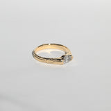 Foxtail Band with Salt & Pepper Diamond