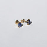 Blue Sapphire Prong Stud Earrings