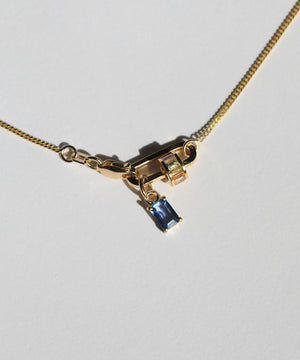 14k yellow gold pendant sapphires 