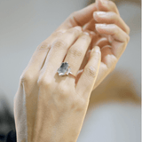 Salt & pepper 14k Gold Ring NYC Brooklyn necklace NYC fine jewelry brooklyn NY New York jeweler sustainable ethical greenpoint engagement