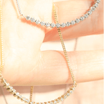 Diamond 14k Gold Necklace NYC fine jewelry brooklyn NY New York jeweler sustainable ethical greenpoint engagement