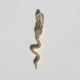 Pavé Serpent Pendant Yellow Gold
