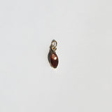 Macha Studio located in Greenpoint Brooklyn NYC marquise shaped Auburn Sunstone in 14k Yellow Gold