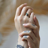 Sydney Salt & Pepper Dual Ring