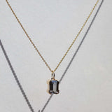 Tanzanite Brooklyn Greenpoint Macha Pendant Necklace 14k Yellow Gold