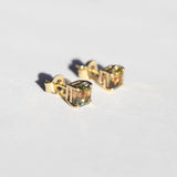 Asscher Cut Tourmaline Stud Earrings