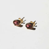 Tourmaline Pink Fine Diamond Earrings Brooklyn Jewelry NYC