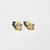 Asscher Cut Tourmaline Stud Earrings