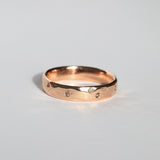 Tundra Band with Random Multi Colored Diamonds