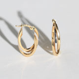 Two Tone Triple Hoop