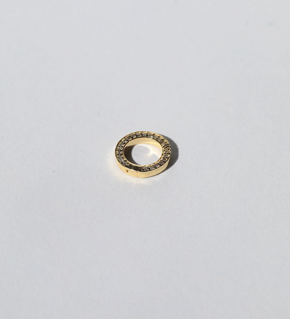 14k yellow gold carabiner pendant Brooklyn New York 