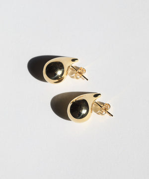 tear drop studs earrings 14k yellow gold Brooklyn New York 