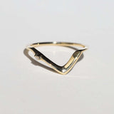 14k Yellow Gold Ring Sapphire NYC fine jewelry brooklyn NY New York jeweler sustainable ethical greenpoint engagement sapphire white diamond