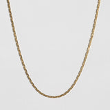 vintage 14k yellow gold chain necklace New York City greenpoint Brooklyn one of a kind unique Macha Studio 11222