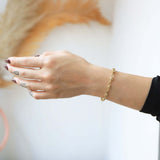 Bracelet 14k gold NYC fine jewelry brooklyn NY New York jeweler sustainable ethical greenpoint engagement