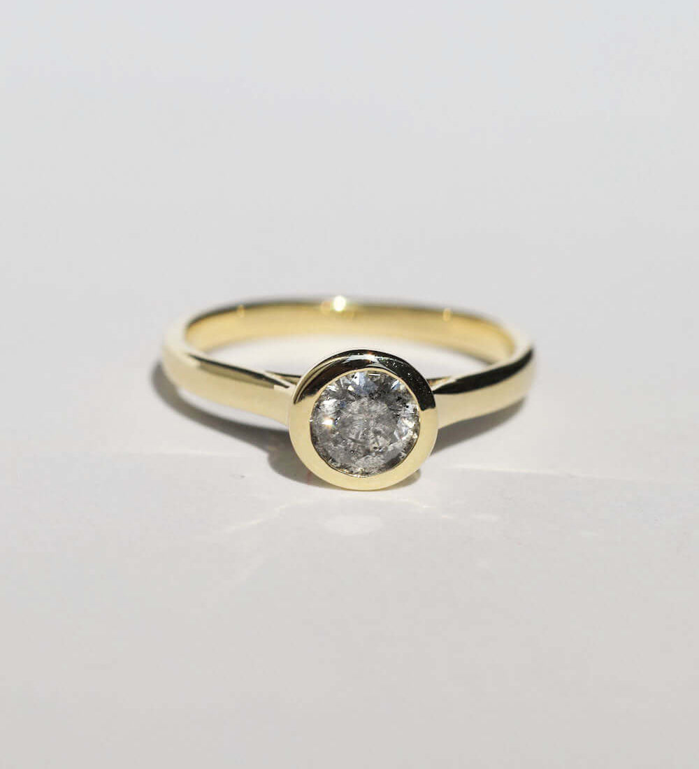 Bella Salt & Pepper Diamond Studs