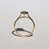 Bi-Color Sapphire Bezel Solitaire I