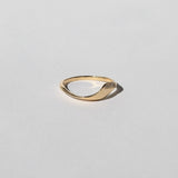 Mini Billow Ring with diamonds