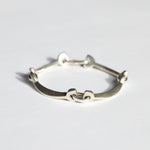 vintage 925 sterling silver bone bracelet 1990s Macha Studio Brooklyn New York City 11222