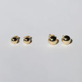 14k yellow gold ball studs earrings Brooklyn New York 