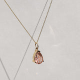 pendent charm 14k yellow gold sunstone NYC fine jewelry brooklyn NY New York jeweler sustainable ethical greenpoint engagement