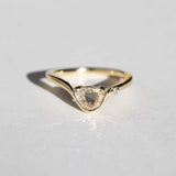 Cosmic Pear Diamond Ring