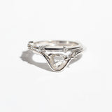 Cosmic Pear Diamond Ring White Gold