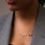 Crest Necklace Gold