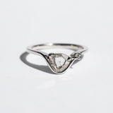 Cosmic Pear Diamond Ring White Gold